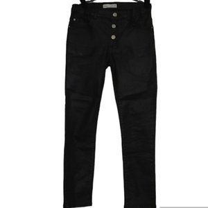 Zara Black Faux Leather Leggings